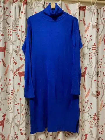 새상품 mili an deni 터틀 니트 원피스 블루 LL