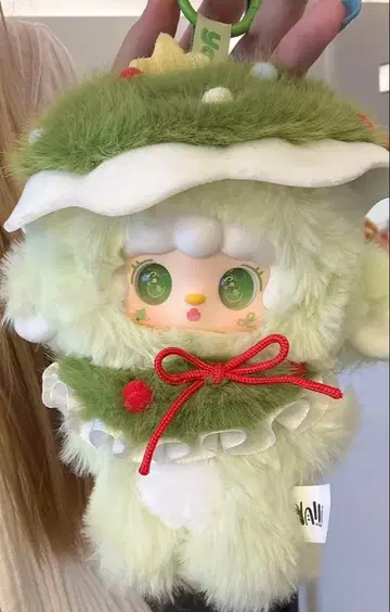 Yooki 그린 컬러의 복슬복슬 봉제 인형