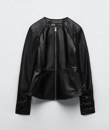 Zara 블랙 가죽 자켓