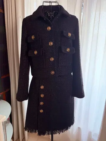 [새상품급] 트위드 셋업 자켓+스커트 사이즈 42