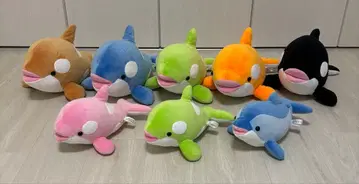스마 월드 범고래 오르카 돌고래 봉제 인형 쿠지 한정 컬러 일괄 판매