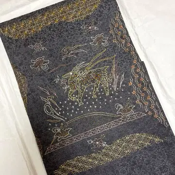 [순수 실크] 크리스마스 나고야 오비 자수