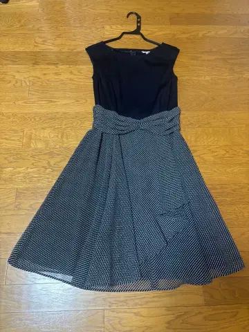 슬리브리스 네이비 컬러 원피스