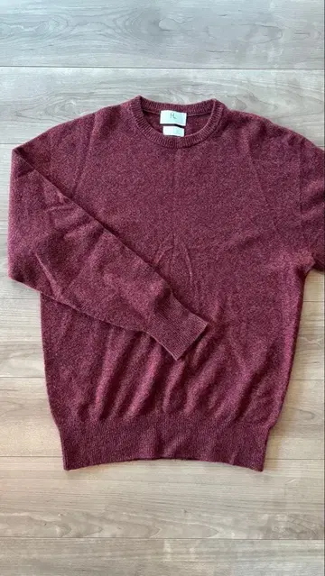 HERILL 와인 레드 캐시미어 100% 스웨터