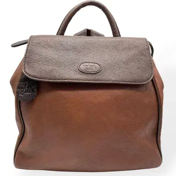 컨디션 최상 IBIZA 이비자 백팩 데이팩 브라운 천연 가죽 소가죽