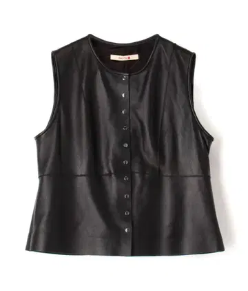 bacca 소프트 시어링 가죽 페플럼 베스트