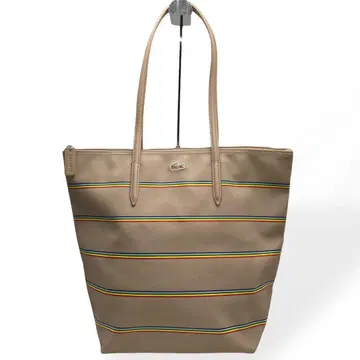 미사용급 LACOSTE 라코스테 토트백 베이지 PVC 숄더