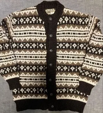 덴마크제 RUNOX 울 가디건 L