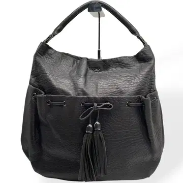 컨디션 최상 ANYA HINDMARCH 핸드백 숄더 가죽 블랙