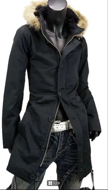 [ 블랙 ] 모즈 코트 남성용 밀리터리