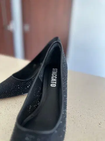 STACCATO 블랙 하이힐 스틸레토