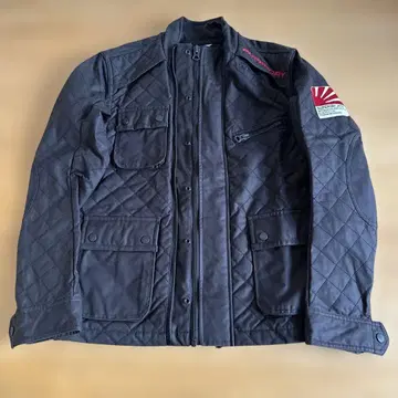 SUPERDRY 퀼팅 자켓 블랙