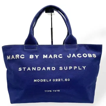 새상품급 Marc by Marc Jacobs 토트백 블루 캔버스