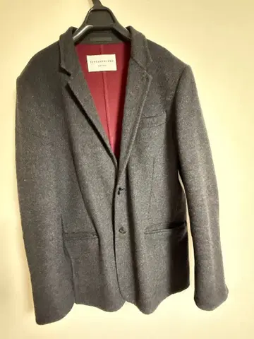 [ TOMORROW LAND 테일러드 자켓 그레이 x 보르도 ]