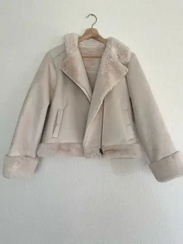 INGNI 페이크 무스탕 라이더 자켓