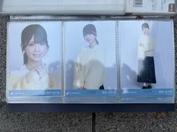 노기자카46 츠츠이 아야메 카라 부착 코디 브로마이드 3종 컴프