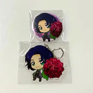 건담 SEED 쵸코소바 아스란 캔뱃지&아크링 키링