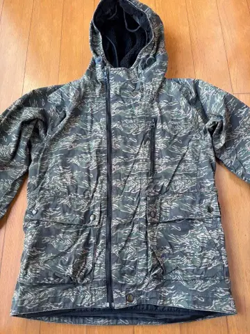 HARE 타이거 카모 마운틴 후드티