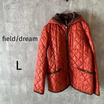 4444 [ field/dream ] 퀼팅 자켓 후드 L 테라코타