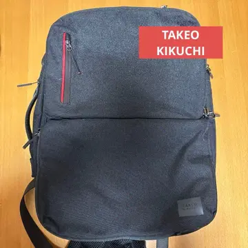 다케오 키쿠치 2WAY 비즈니스 백팩 블랙 대용량 수납 가능