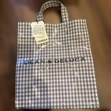 DEAN & DELUCA 체크 무늬 토트백 택 포함