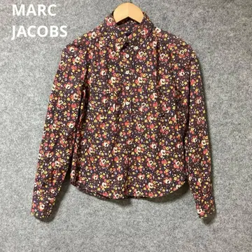 MARC JACOBS 꽃무늬 올 패턴 다크 브라운 긴팔 셔츠