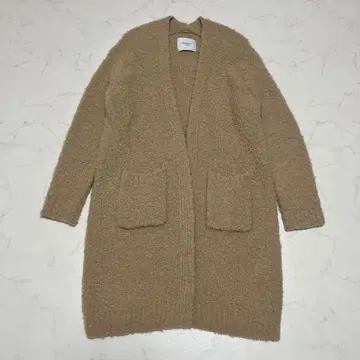 어반 리서치 도어스 부클레 롱 가디건 알파카 혼방 카멜