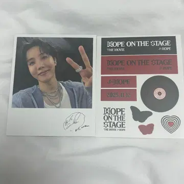 HOPE ON THE STAGE THE MOVIE 한국 혜택 폴라로이드