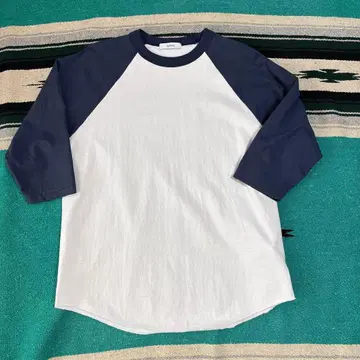 TapWater 7부 소매 티셔츠 화이트/네이비