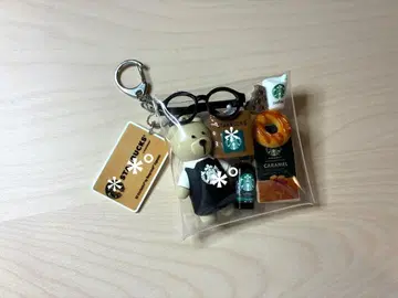 가챠 파우치 블랙 곰돌이 카페