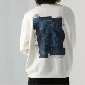 HARE 백 프린트 분또 맨투맨