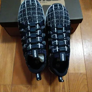 moz 체크 무늬 스니커즈 25.5cm 네이비