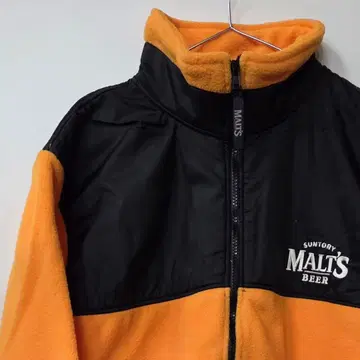 MALT'S 플리스 자켓 오렌지/블랙