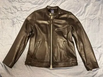 백넘버 라이더 자켓 가죽 자켓 양가죽 L