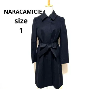 나라 까미체 롱 코트 size 1 블랙