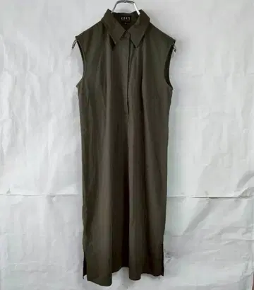 KORS MICHAEL KORS 롱 기장 슬리브리스 셔츠 원피스 카키