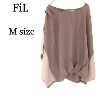 Fil  여성 상의 투톤 컬러 루즈핏 캐주얼 M