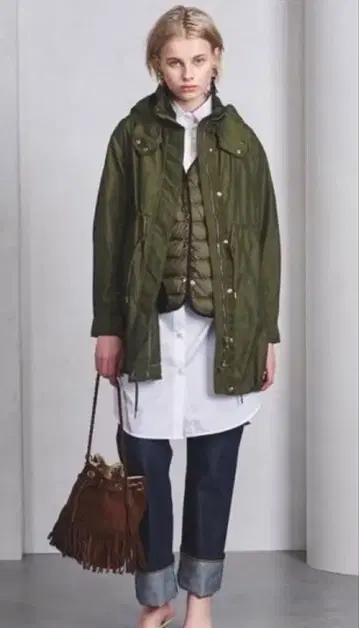 TATRAS 타트라스 이너 베스트 포함 모즈 코트 카키 L