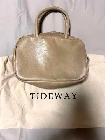 TIDEWAY 베이지 핸드백
