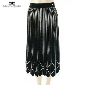 새상품 엘리자베타 프란키 니트 스커트 40 ESK715 S 사이즈 플레어