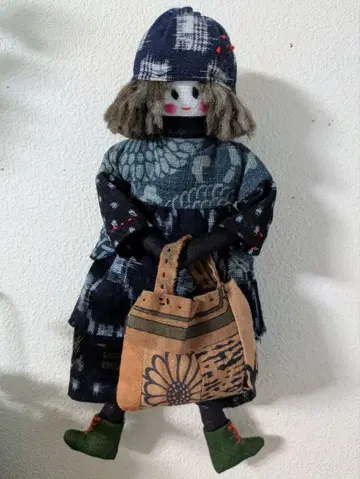 빈티지 원단 인형 메기