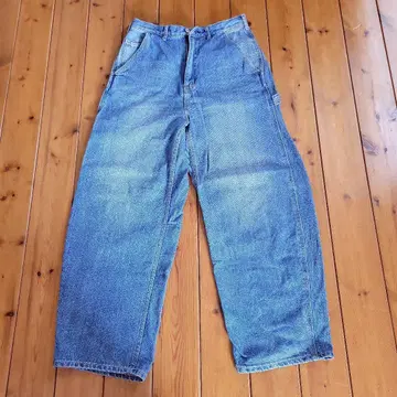 SHIPS any 데님 와이드 팬츠