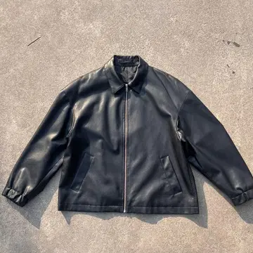 인조 가죽 자켓 블랙