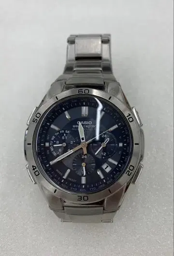 CASIO WAVE CEPTOR 손목시계 네이비 WVO-M410