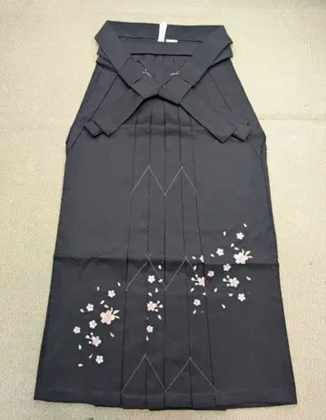 새상품 여자 하카마 자수 블랙 103cm