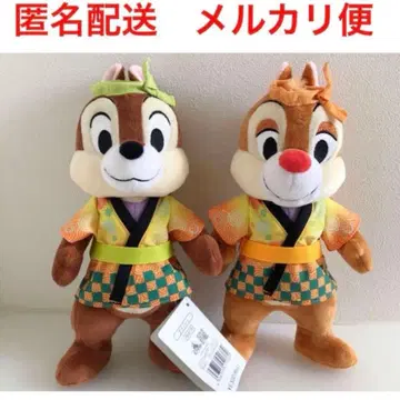 칩과 데일 봉제 인형 디즈니 스토어 축제 의상 부채