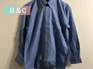 B&C 긴팔 셔츠 L 사이즈 파랑