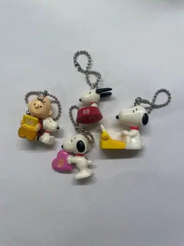 스누피 스트랩 5개 세트 카바야 레트로