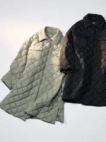 유니클로 C 퍼프 테크 오버 사이즈 퀼트 코트 블랙