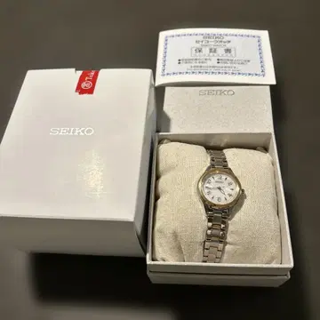 SEIKO 쿼츠 손목시계 실버/골드